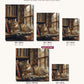 Cat Sleeping in Closet canvas sizes from 12 x 12 to 23.5 x 23.5 inches