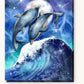 Celestial Surfing paint by numbers kit on stretched canvas