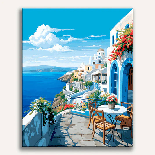 Cerulean Calm Painting by Numbers Premium Kit
