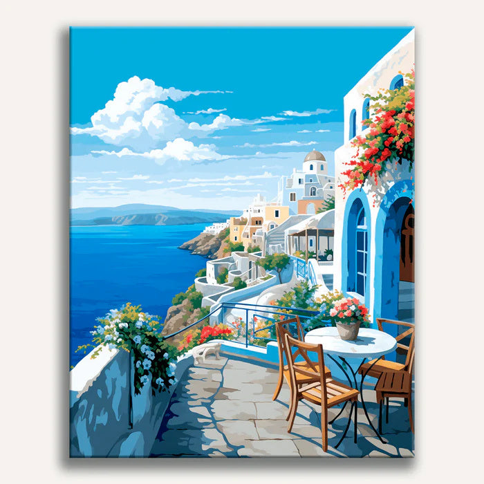 Cerulean Calm Painting by Numbers Premium Kit
