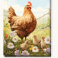 Chicks of the Hen paint by numbers kit on stretched canvas