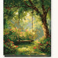 Childhood Swing paint by numbers kit on stretched canvas