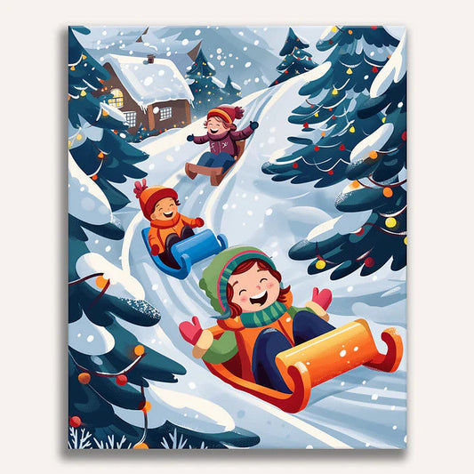Merry Moments Painting by Numbers Premium Kit