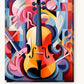 Melody of Forms paint by numbers kit on stretched canvas