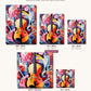 Melody of Forms canvas sizes from 12 x 12 to 23.5 x 23.5 inches