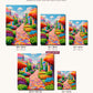 Vivid Walkway canvas sizes from 12 x 12 to 23.5 x 23.5 inches