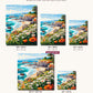 Coastal Bloom Vista canvas sizes from 12 x 12 to 23.5 x 23.5 inches