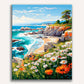 Coastal Bloom Vista Painting by Numbers Kit