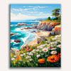 Coastal Bloom Vista Painting by Numbers Kit