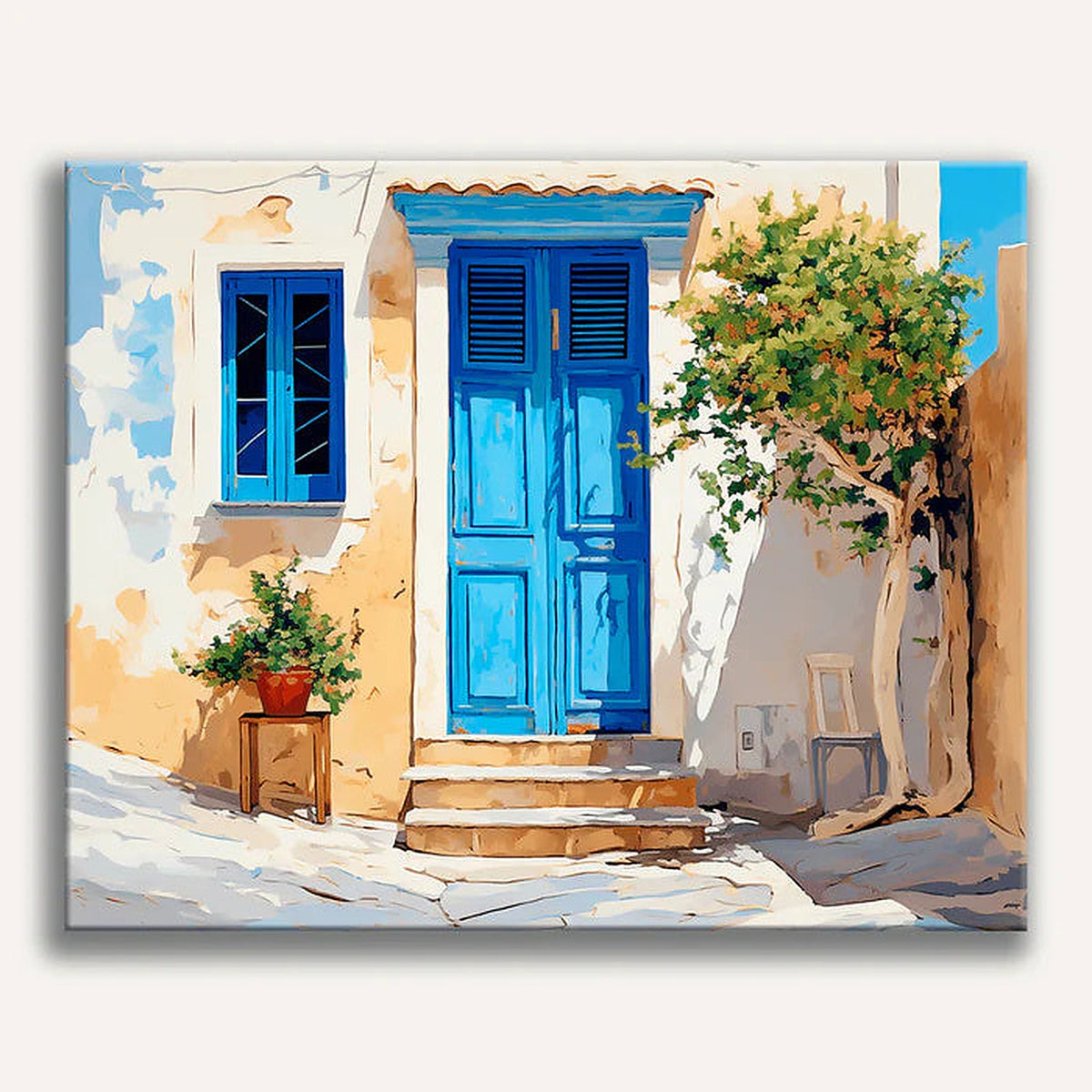 Blue Door Painting by Numbers Premium Kit