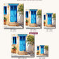Blue Door canvas sizes from 12 x 12 to 23.5 x 23.5 inches