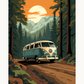 Forest Retreat Painting by Numbers Premium Kit