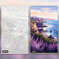 Coastal Lavender paint by numbers kit, before and after
