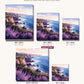 Coastal Lavender canvas sizes from 12 x 12 to 23.5 x 23.5 inches