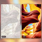 Sedona Mountains paint by numbers kit, before and after