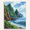 Coastal Mountains Painting by Numbers Kit