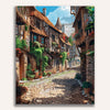 Cobblestone Alley Painting by Numbers Kit