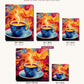 Caffeine Breeze canvas sizes from 12 x 12 to 23.5 x 23.5 inches