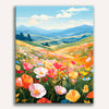 Colored Flower Field - Premium Art Collection