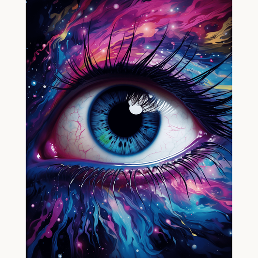 Blue Eye Painting by Numbers Premium Kit
