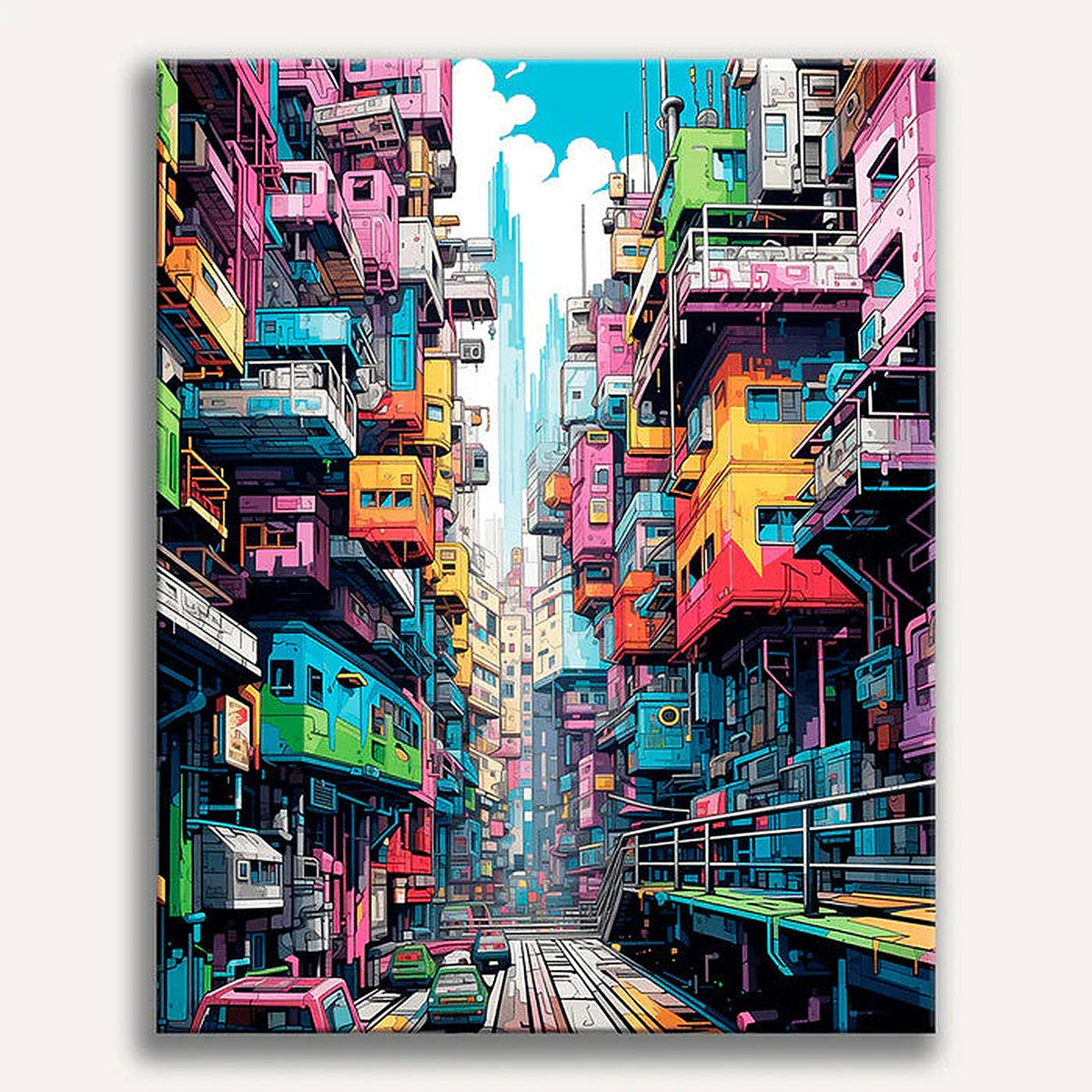 Vivid Dystopia Painting by Numbers Premium Kit