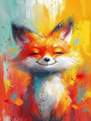 Colorful Fox Premium Collection Canvas Art Kit