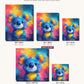 Colorful Koala canvas sizes from 12 x 12 to 23.5 x 23.5 inches
