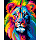 Colorful Lion Premium Collection Canvas Art Kit