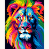 Colorful Lion Premium Collection Canvas Art Kit