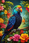 Colorful Parrot Painting by Numbers Premium Kit