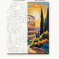 Colosseum at Golden Hour numbered canvas next to the finished painting
