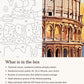 Close-up of the Colosseum at Golden Hour canvas texture and printed numbers