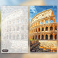 The Roman Colosseum paint by numbers kit, before and after