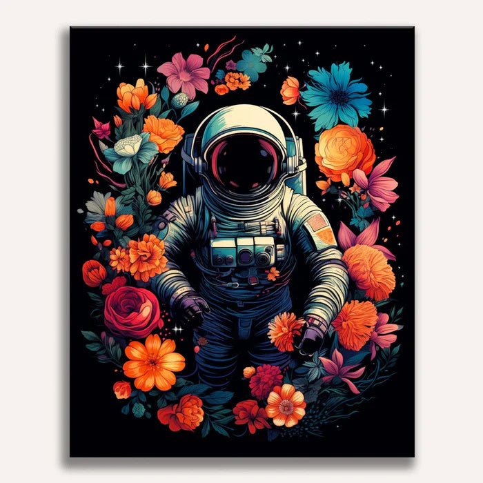 Cosmic Bloom Voyage Painting by Numbers Kit