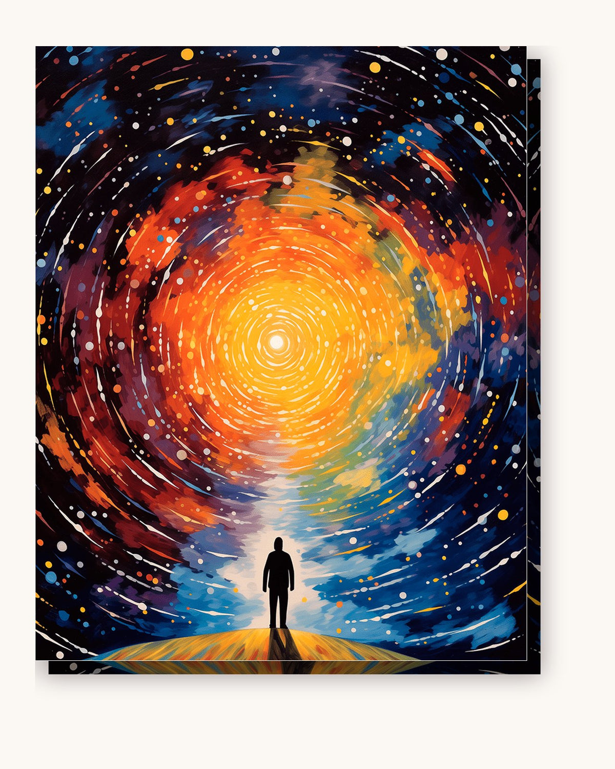 Galactic Reverie paint by numbers kit on stretched canvas