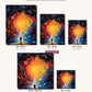 Galactic Reverie canvas sizes from 12 x 12 to 23.5 x 23.5 inches