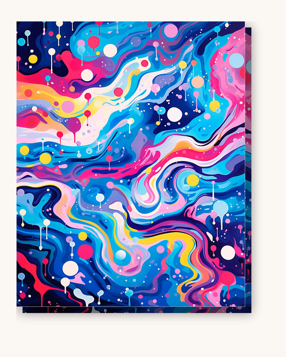 Stellar Waltz paint by numbers kit on stretched canvas