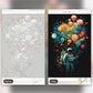 Cosmic Dreamer with Balloons paint by numbers kit, before and after
