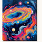 Cosmic Dynamic Flow paint by numbers kit on stretched canvas
