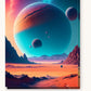 Cosmic Realms paint by numbers kit on stretched canvas