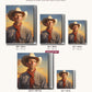 Authentic Cowboy canvas sizes from 12 x 12 to 23.5 x 23.5 inches