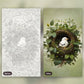 Cradle of Green paint by numbers kit, before and after