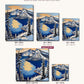 Crater Lake Island canvas sizes from 12 x 12 to 23.5 x 23.5 inches