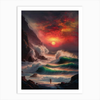 Crimson Waves Painting by Numbers Premium Kit
