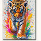 Cub's Wild Splash paint by numbers kit on stretched canvas