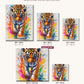 Cub's Wild Splash canvas sizes from 12 x 12 to 23.5 x 23.5 inches