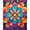 Teal Blossom Painting by Numbers Premium Kit