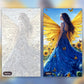 Dance of a Sunflower paint by numbers kit, before and after