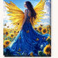Dance of a Sunflower paint by numbers kit on stretched canvas