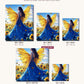 Dance of a Sunflower canvas sizes from 12 x 12 to 23.5 x 23.5 inches